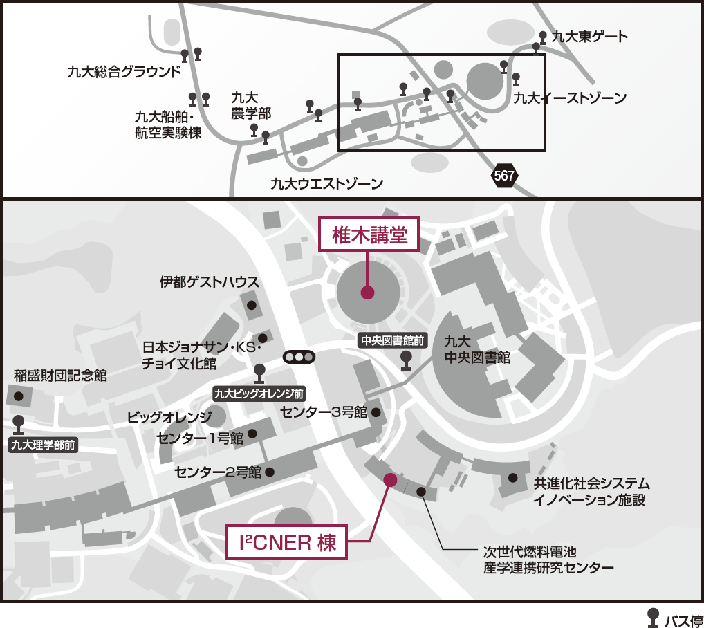 KYUSHU UNIVERSITY Ito Campus access map