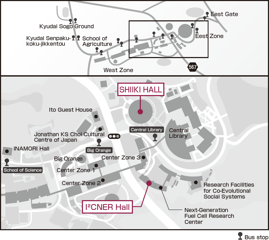 KYUSHU UNIVERSITY Ito Campus access map