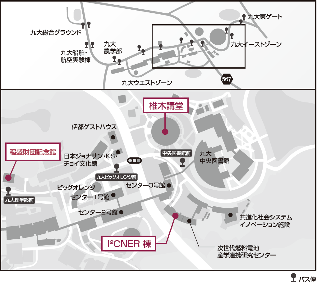 KYUSHU UNIVERSITY Ito Campus access map