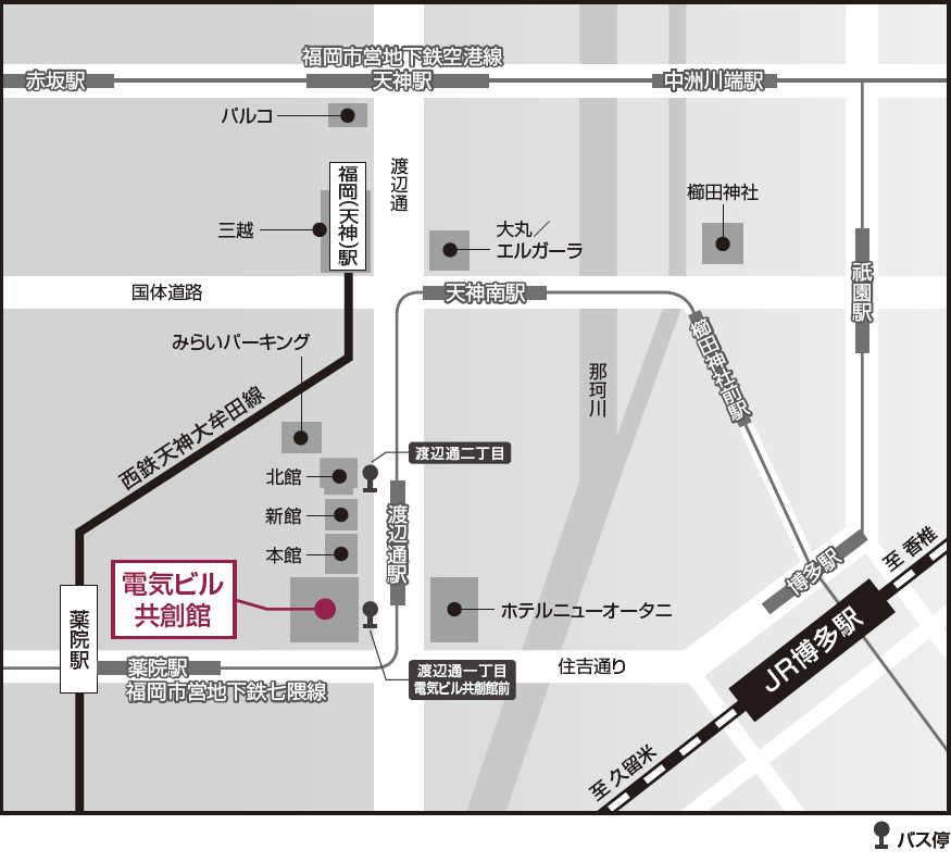 電気ビル アクセスマップ