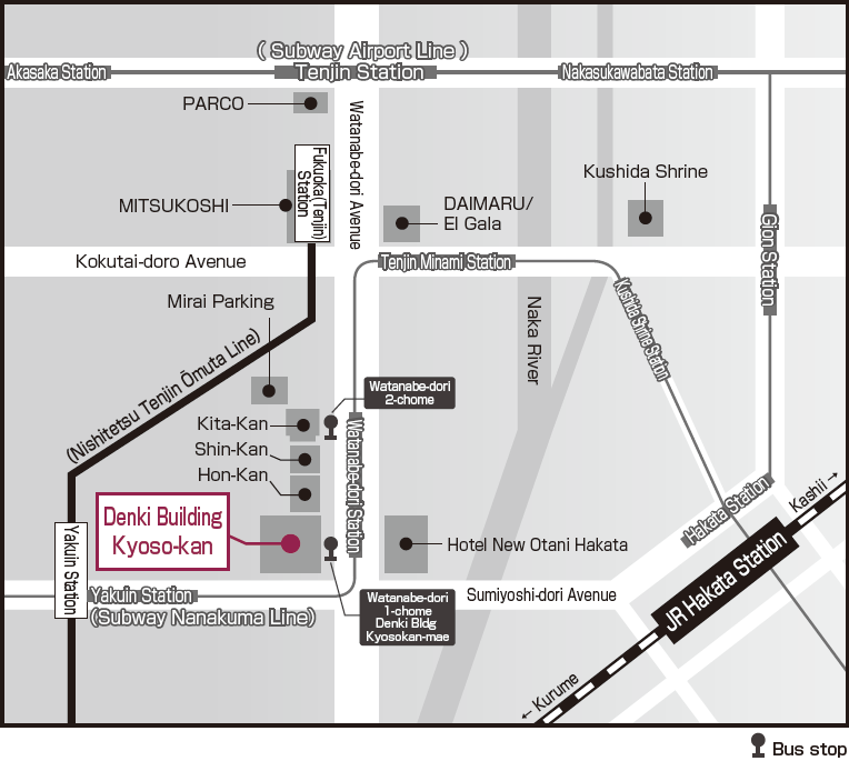 Denki Building access map